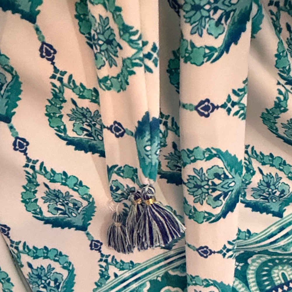 Cabana Life Teal and White Romper - Picture 3 of 7